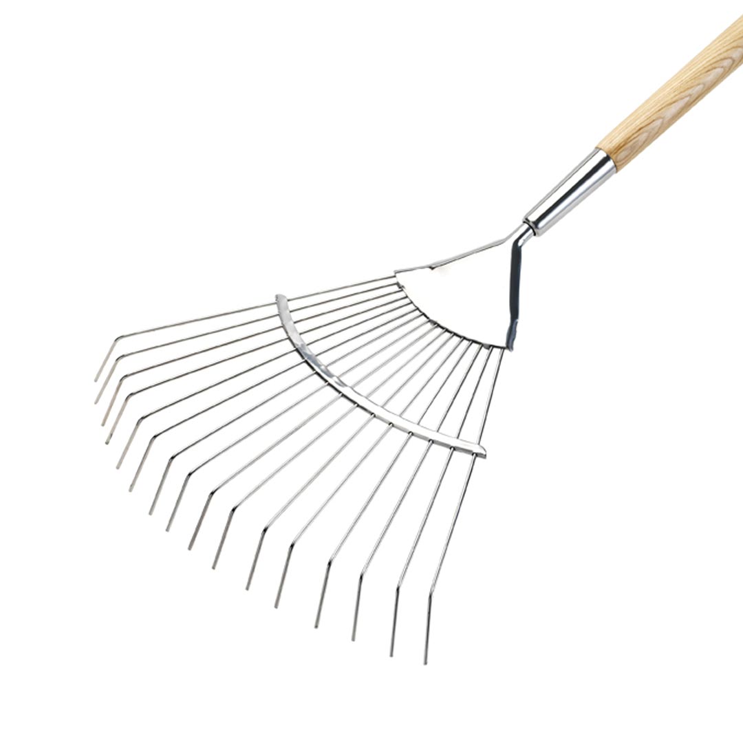 The Kew Gardens Collection Neverbend Stainless Flexo Lawn Rake - Image 2