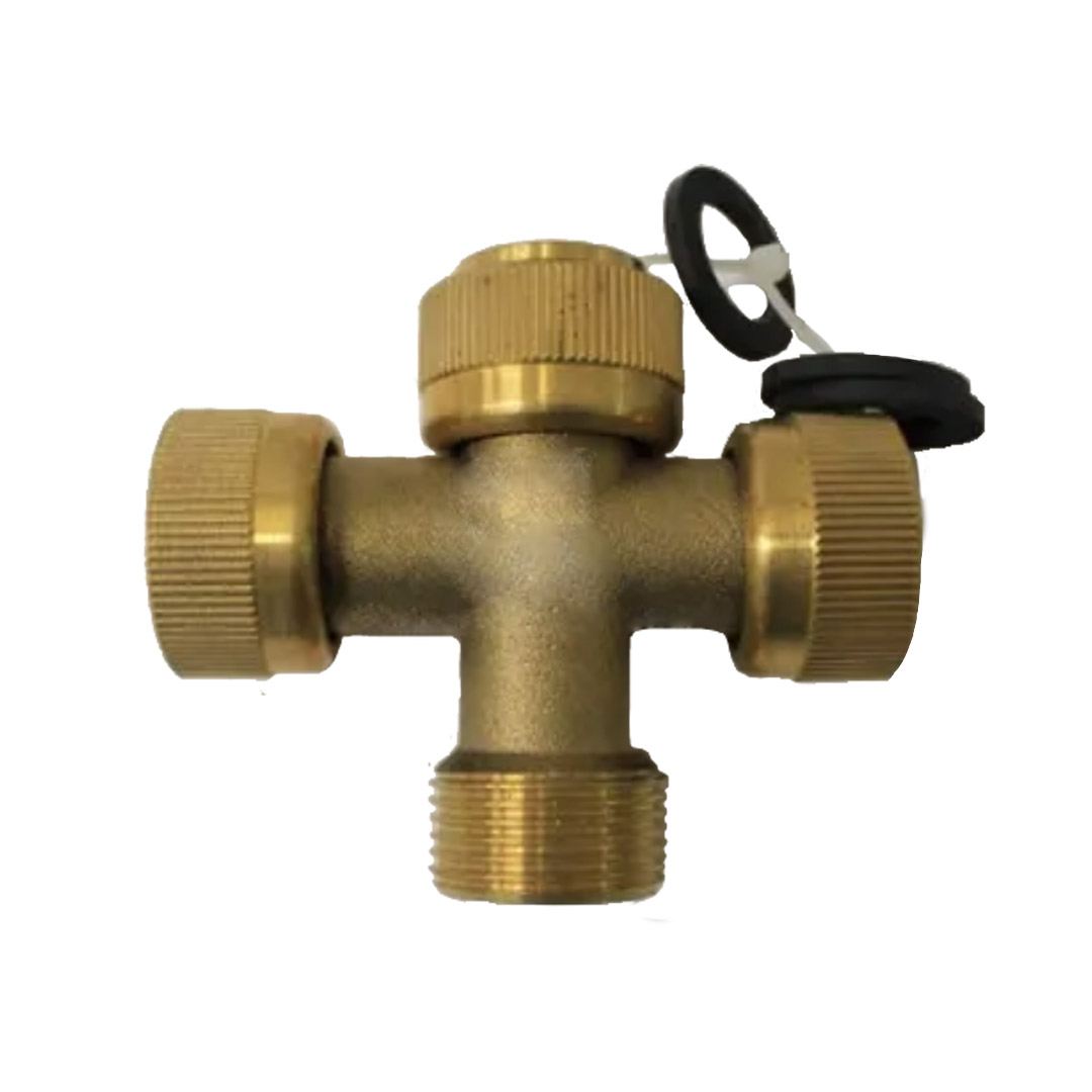 Colortap Fitting Brass Cross for 1" Female Manifolds