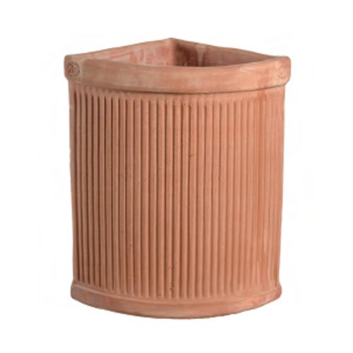 Tuscan Ribbed Corner Planter